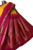 Pure Handloom Butta Contrast Kanjeevaram Silk Saree